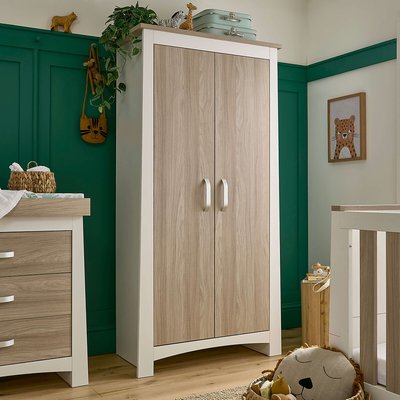 Ada 2 Door Nursery White Wardrobe CUDDLECO