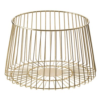 Large Deco Fruit Basket in Matte Gold SO'HOME