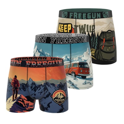 Lot De 3 Boxers Microfibre FREEGUN