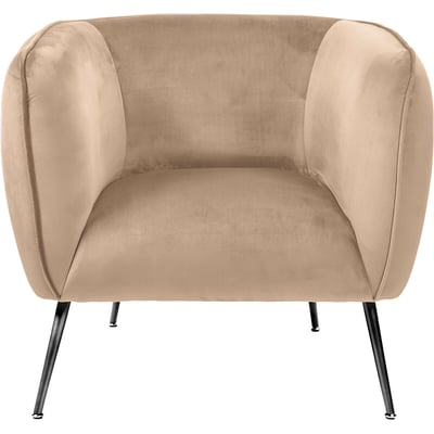 Luxe Velvet Tub Chair with Black or Gold Legs SO'HOME