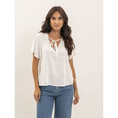 Blouse Manches Courtes Motifs Fil textile Fikol DONA LISA