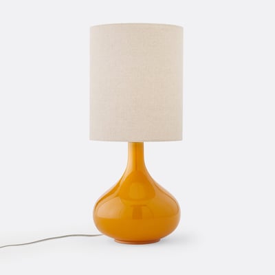 Lampe à poser verre et lin, Juna LA REDOUTE INTERIEURS