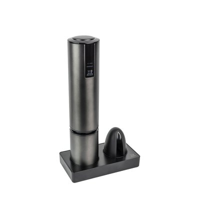Tire-bouchon électrique rechargeable en inox, carbone, batterie Lithium-ion 27 cm - 10,6in Elis Touch Carbone PEUGEOT