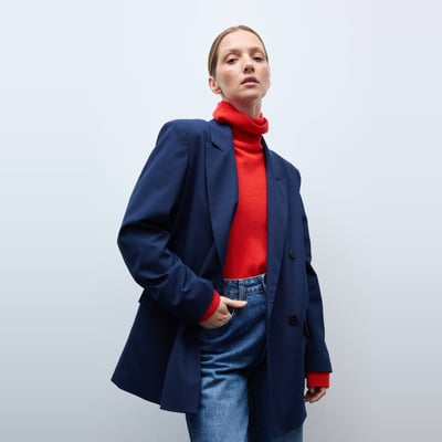 Veste blazer à carreaux MONOPRIX