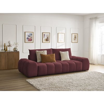 Canapé droit convertible 3 places en tissu chiné, EVEREST BOBOCHIC
