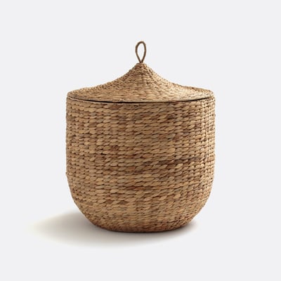 Panier tressé avec couvercle, NOMADO LA REDOUTE INTERIEURS