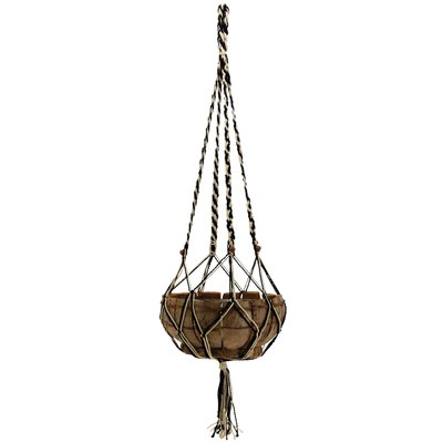 Suspension macramé bicolore en jute AUBRY GASPARD