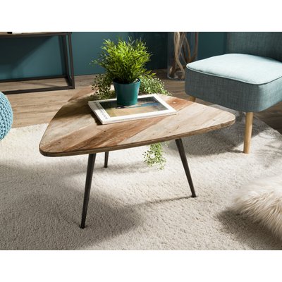 Table d'appoint triangulaire teck recyclé GM SWING PIER IMPORT
