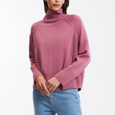 Pull en laine mérinos, col roulé manches longues A DES PETITS HAUTS