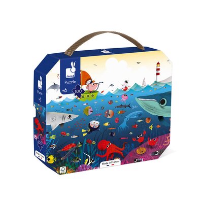 Puzzle Monde sous-marin 100 pcs JANOD