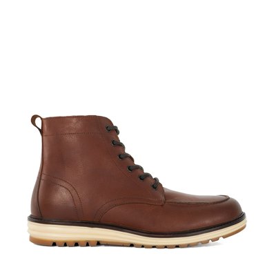 Bottines à lacets en cuir à semelles compensées - COBURN DUNE LONDON