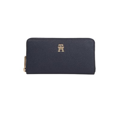 Portefeuille zippé rectangulaire TH EMBLEM LARGE TOMMY HILFIGER