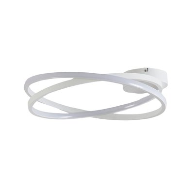Plafonnier blanc anneaux entremêlés - UNITY KOSILUM