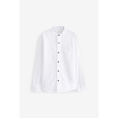 Chemise manche longue à col grand-père NEXT
