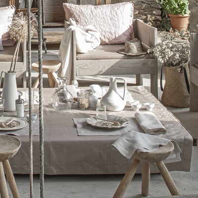 Nappe unie en lin, 170 gr/m², FLORENCE ALEXANDRE TURPAULT