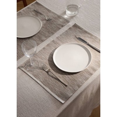 Sets de table individuels coton fil teinté chiné MANGO HOME