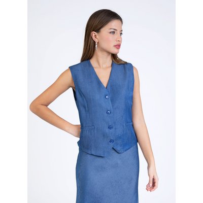 GILET SANS MANCHES EFFET JEAN ATCHERY AN'GE