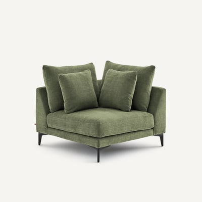 Canapé d'angle en polyester coton, MODERNISTE AM.PM X EMMANUEL GALLINA