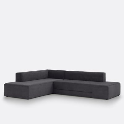Canapé angle convertible polyester texturé, Ginosa LA REDOUTE INTERIEURS