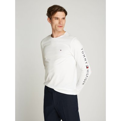 Tommy Logo Cotton T-Shirt with Long Sleeves TOMMY HILFIGER