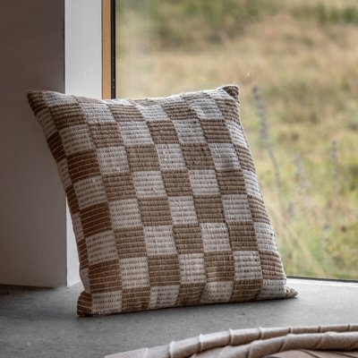 Wesley Check Woven Filled Cushion SO'HOME