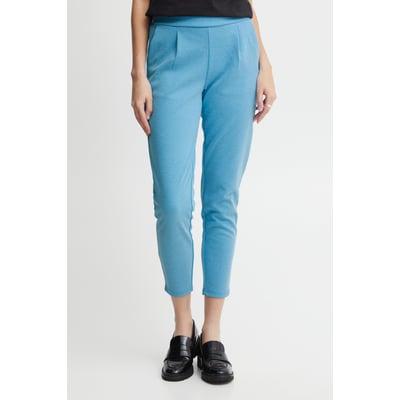 Pantalon fuselée, longueur cheville, taille élastiquée ICHI