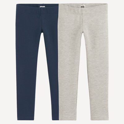 Confezione da 2 leggings in felpa LA REDOUTE COLLECTIONS