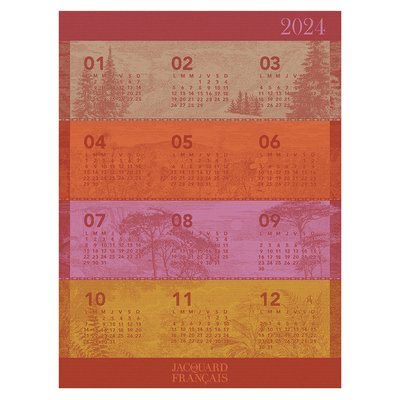 Torchon en Coton, CALENDRIER 2024 LE JACQUARD FRANCAIS