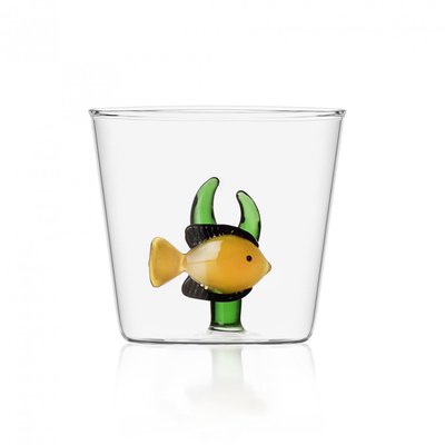 Verre Tumbler Poisson Jaune ICHENDORF