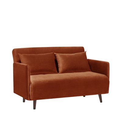 Canapé convertible 2 places en velours L120cm - Belushi DRAWER
