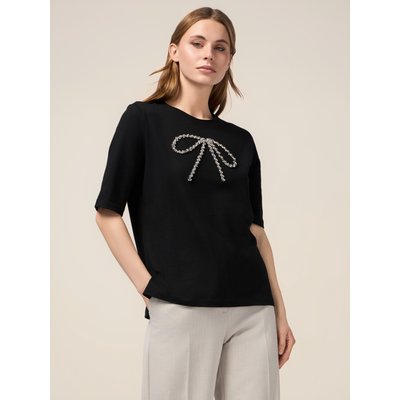 T-shirt réalisée en jersey de coton mélangé OLTRE