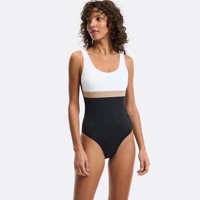 Maillot de bain une pièce tricolore ANNE WEYBURN