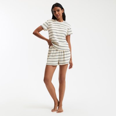 Gestreepte pyjashort in ribtricot LA REDOUTE COLLECTIONS