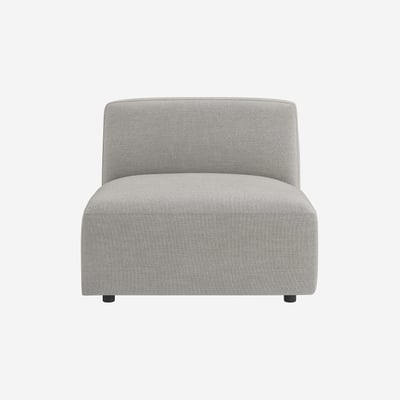 Fauteuil droit tissu acrylique CREMI HABITAT