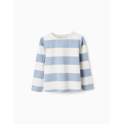 T-shirt Rayé avec Imprimé ZIPPY