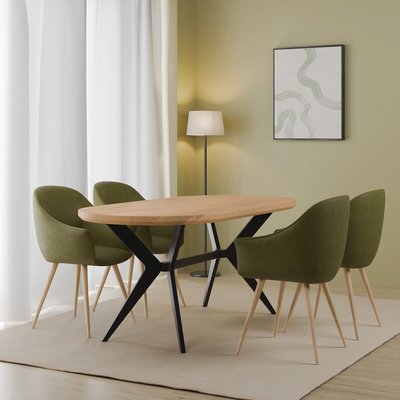 Blaise Mango Wood Oval Dining Table (Seats 6) ÉDITÉ
