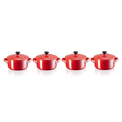 Set de 4 mini-cocottes en céramique LE CREUSET