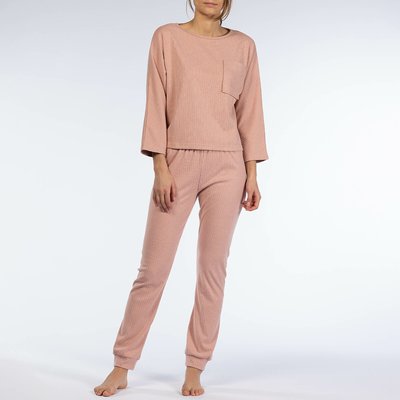 Homewear-Pyjama Snug, gerippt MELISSA BROWN