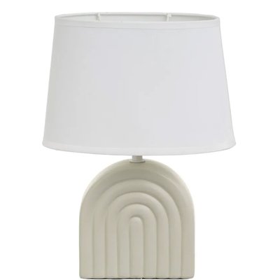 Lampe à poser céramique beige 23x13x31cm WADIGA