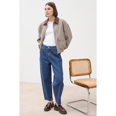 Jeans barrel  taille haute 7/8ème BONOBO