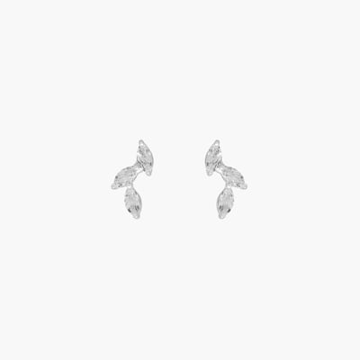 Boucles d'oreilles 3 zircons - argent 925 BALABOOSTE