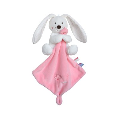 Doudou mouchoir xl lapin velours doux SUCRE D'ORGE