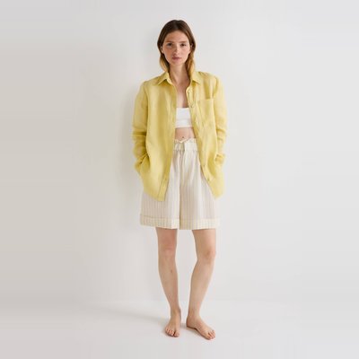 Short en coton rayé MONOPRIX