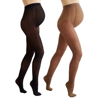 Lot de 2 collants opaques de grossesse VERTBAUDET