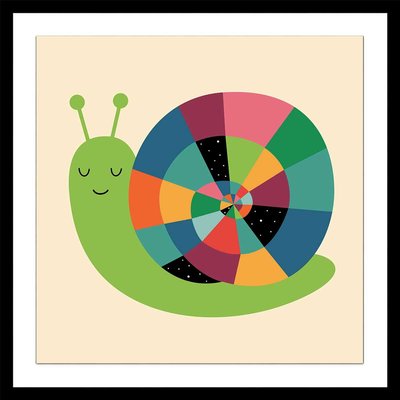 Affiche  rainbow escargot HEXOA