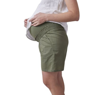 Short-bermuda de grossesse coton effet lin VERTBAUDET