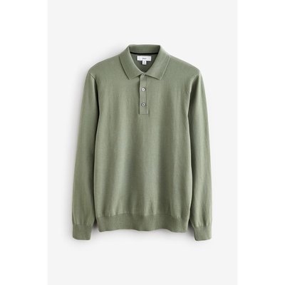 Polo à manches longuescoupe slim NEXT