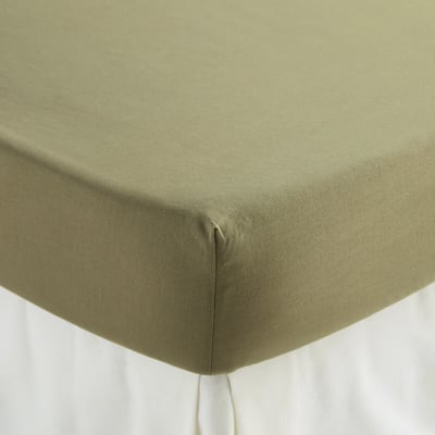 Hoeslaken voor kinderen, effen, gewassen katoen, omslag 30 cm, KUMCO LA REDOUTE INTERIEURS