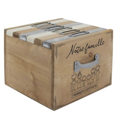 Album photo format box famille en MDF TOILINUX