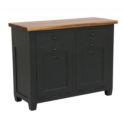 Meuble de cuisine bas poubelles intégrées - INTERIOR'S